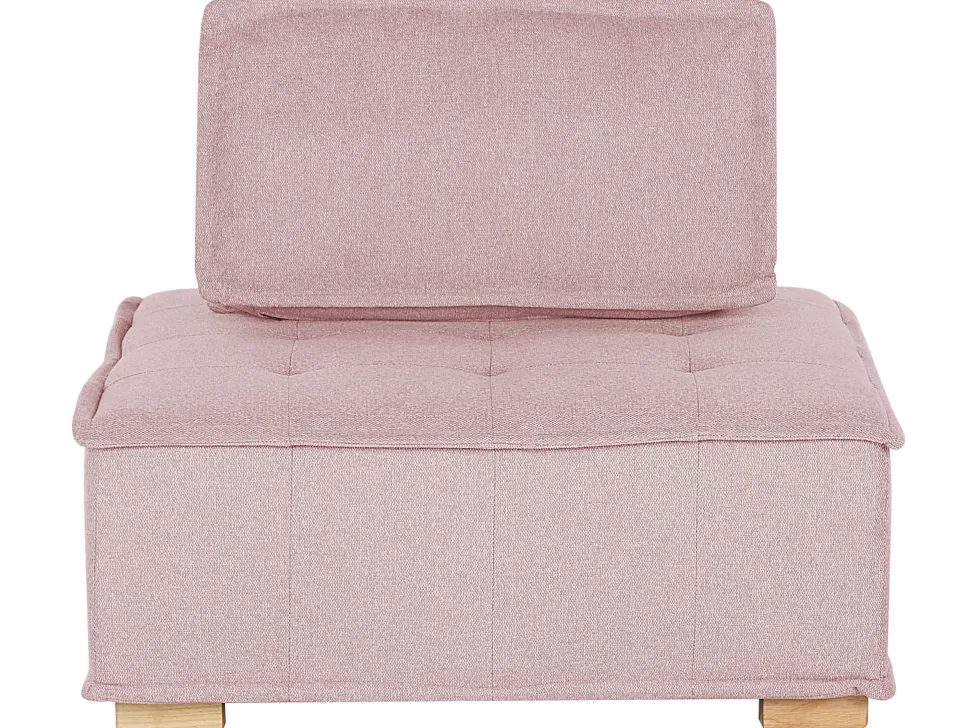 Modular Fabric Sofa Set Pink Tibro