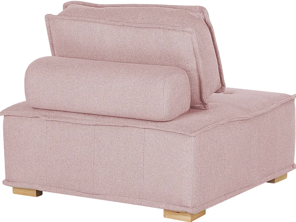 Modular Fabric Sofa Set Pink Tibro