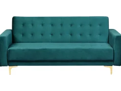 Modular Velvet Living Room Set Teal Aberdeen