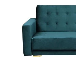 Modular Velvet Living Room Set Teal Aberdeen