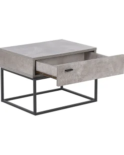 Nachttisch Betonoptik Rechteckig 41 X 55 Cm Cairo