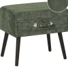 Nachttisch Grun Cord Koffer-Design Eurostar