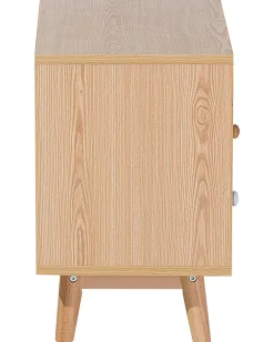 Nachttisch Heller Holzfarbton 2 Schubladen Fargo