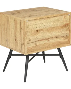 Nachttisch Mit Heller Holzschublade 40 X 40 Cm Lubock