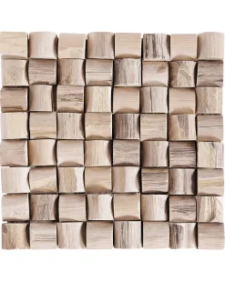 Nachttisch Teakholz Hellbraun Quadratisch 32 X 32 Cm Cajeme