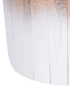 Nachttisch Teakholz Hellbraun / Weis 30 Cm Movas