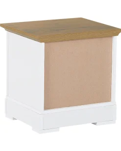 Nachttisch Weis / Heller Holzfarbton Winglay