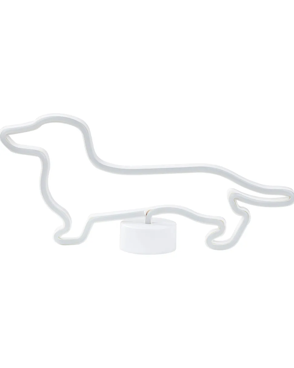 Neonlicht Led Dekofigur Blau Hundeform 20 Cm Francis