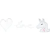 Neonlicht Led Wanddeko Rosa 3Er Set Susie