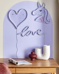Neonlicht Led Wanddeko Rosa 3Er Set Susie