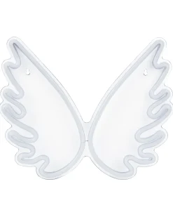 Neonlicht Led Wanddeko Weis Engelsflugel 33 Cm Gabriel