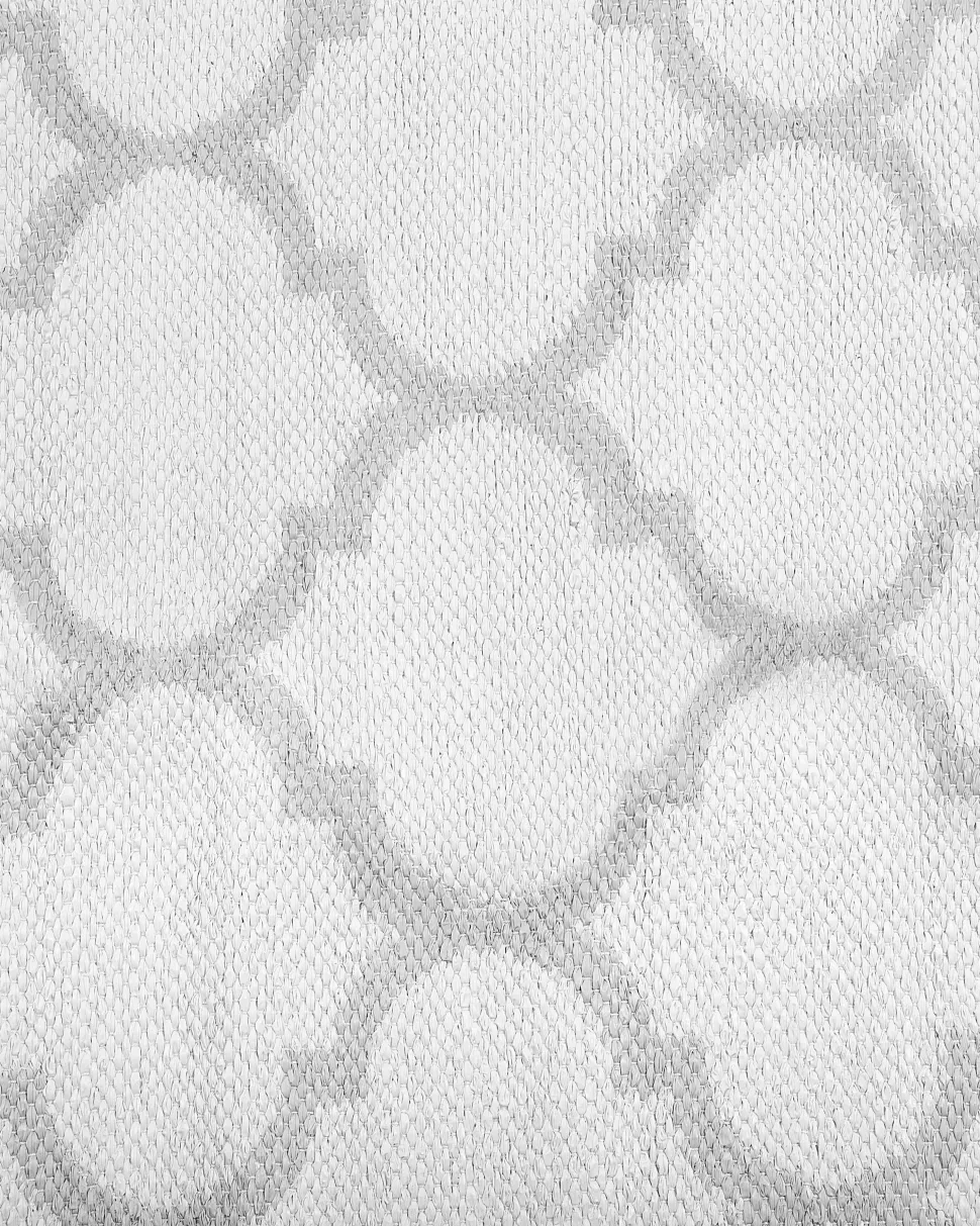 Outdoor Teppich Grau 160 X 230 Cm Marokkanisches Muster Zweiseitig Kurzflor Aksu