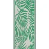 Outdoor Teppich Grun 60 X 105 Cm Palmenmuster Kurzflor Kota