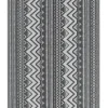 Outdoor Teppich Schwarz 120 X 180 Cm Geometrisches Muster Nagpur