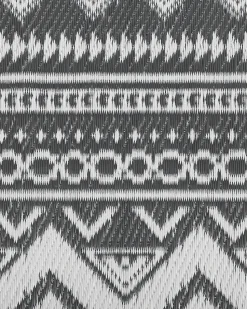 Outdoor Teppich Schwarz 120 X 180 Cm Geometrisches Muster Nagpur