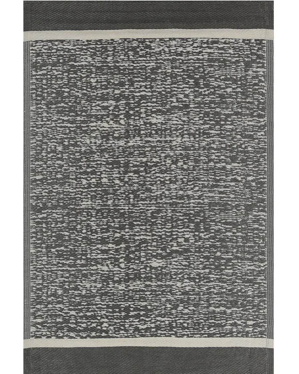 Outdoor Teppich Schwarz-Weis Meliert 120 X 180 Cm Ballari