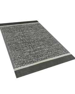 Outdoor Teppich Schwarz-Weis Meliert 120 X 180 Cm Ballari