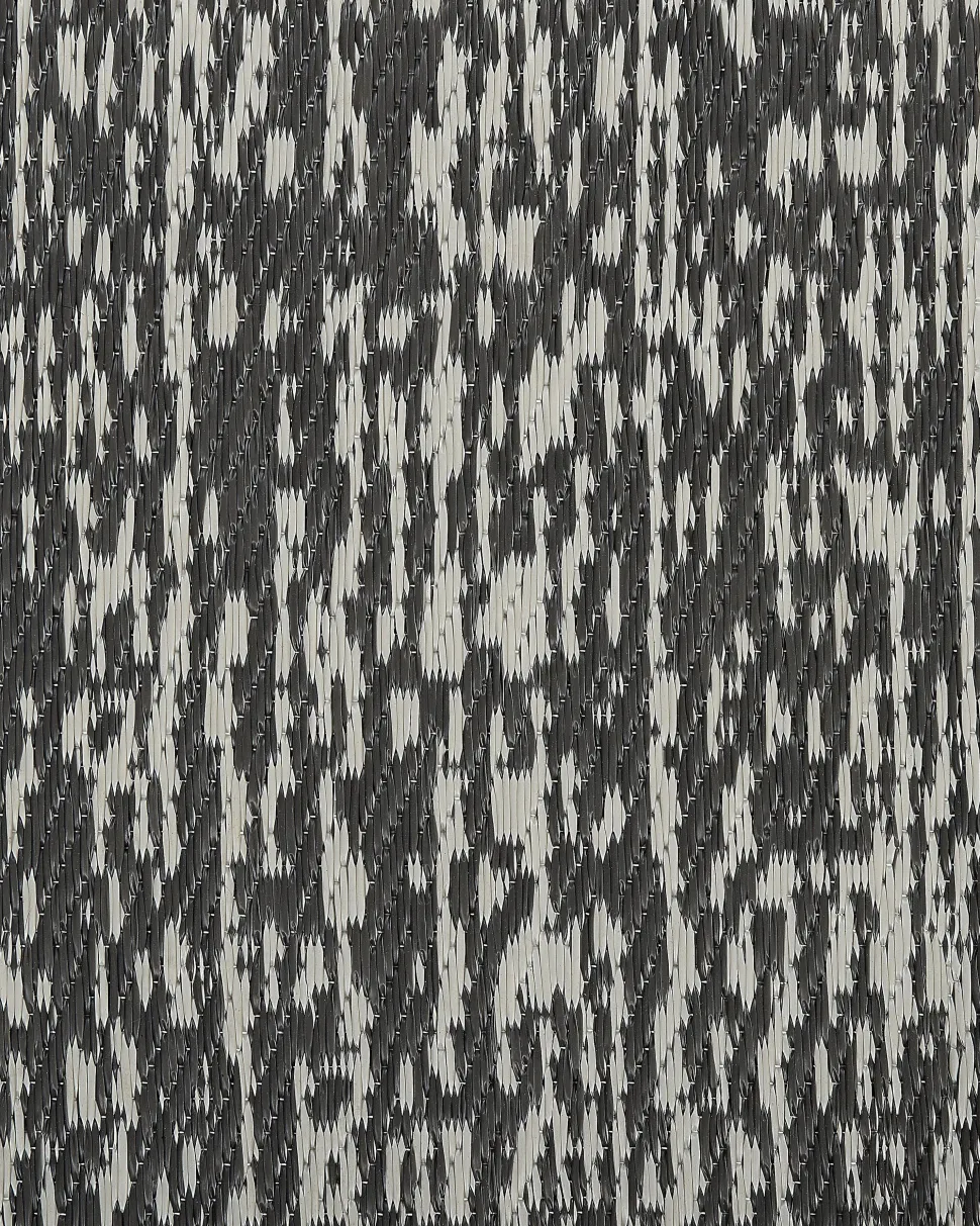 Outdoor Teppich Schwarz-Weis Meliert 120 X 180 Cm Ballari