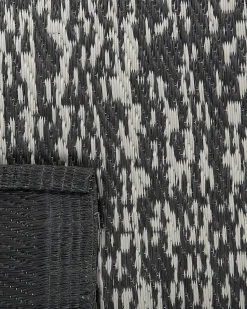 Outdoor Teppich Schwarz-Weis Meliert 120 X 180 Cm Ballari