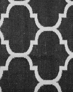 Outdoor Teppich Schwarz-Weis 160 X 230 Cm Zweiseitig Kurzflor Aladana