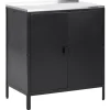 Outdoor-Kuchenschrank Stahl Schwarz 80 X 50 X 92 Cm Vilama