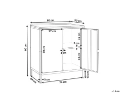 Outdoor-Kuchenschrank Stahl Schwarz 80 X 50 X 92 Cm Vilama