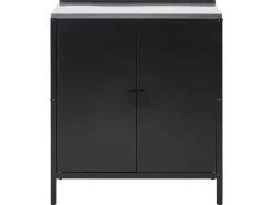 Outdoor-Kuchenschrank Stahl Schwarz 80 X 50 X 92 Cm Vilama