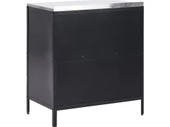 Outdoor-Kuchenschrank Stahl Schwarz 80 X 50 X 92 Cm Vilama