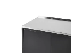 Outdoor-Kuchenschrank Stahl Schwarz 80 X 50 X 92 Cm Vilama
