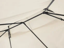 Pavillon Stahl Beige / Schwarz Rechteckig 300 X 400 Cm Colos