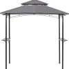 Pavillon Stahl Grau 240 X 148 Cm Naro