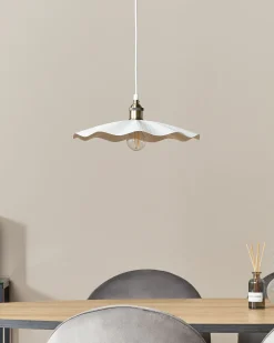 Pendelleuchte Metall Weis Phils