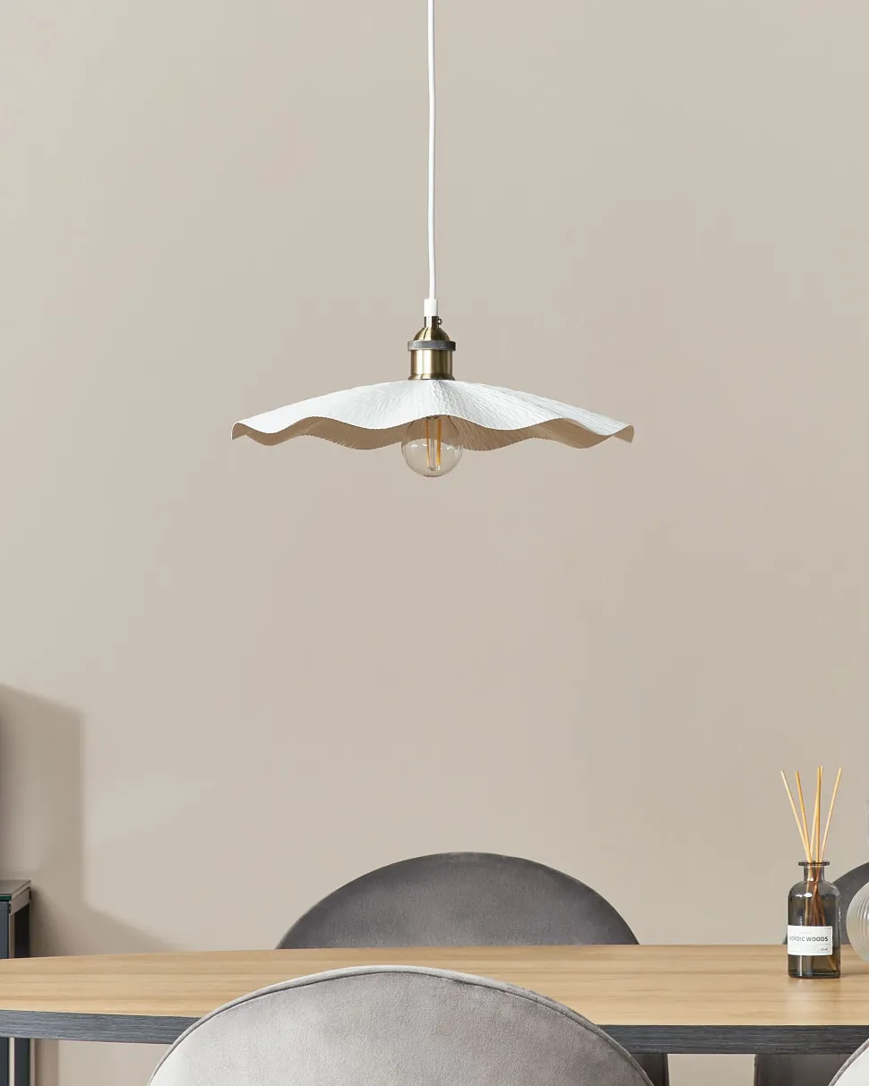 Pendelleuchte Metall Weis Phils