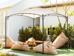 Pergola Stahl Beige 305 X 305 Cm Vomero