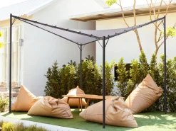 Pergola Stahl Grau 300 X 300 Cm Aventine