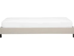 Polsterbett Beige Lattenrost 90 X 200 Cm Roanne