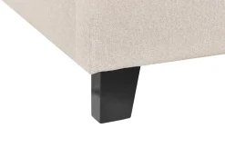 Polsterbett Beige Lattenrost 90 X 200 Cm Roanne