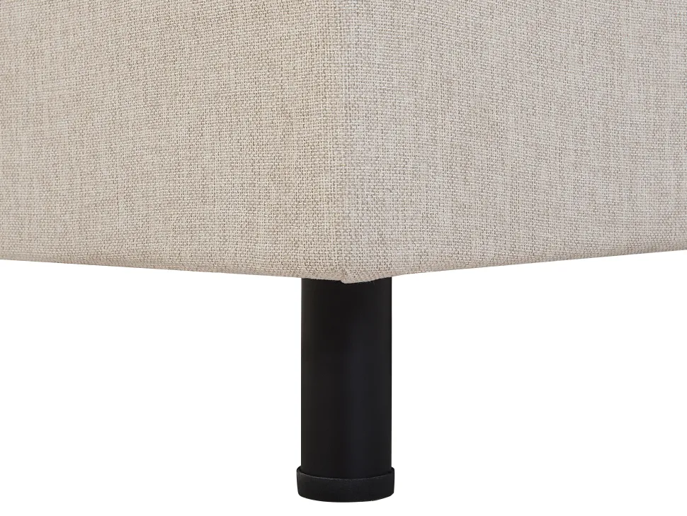 Polsterbett Leinenoptik Beige Elektrisch Verstellbar 80 X 200 Cm Duke
