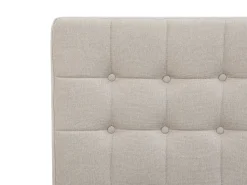 Polsterbett Leinenoptik Beige Elektrisch Verstellbar 90 X 200 Cm Duke