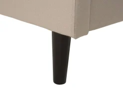Polsterbett Leinenoptik Beige Lattenrost 180 X 200 Cm Colmar