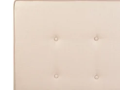 Polsterbett Leinenoptik Beige Lattenrost 180 X 200 Cm Ambassador