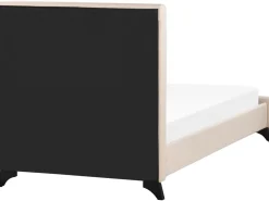 Polsterbett Leinenoptik Beige Lattenrost 90 X 200 Cm Ambassador