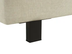 Polsterbett Leinenoptik Beige Lattenrost 180 X 200 Cm Albi