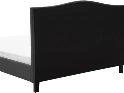 Polsterbett Leinenoptik Grau Lattenrost 180 X 200 Cm Montpellier