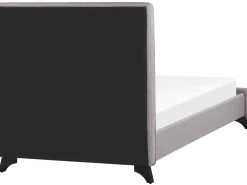 Polsterbett Leinenoptik Grau Lattenrost 90 X 200 Cm Ambassador