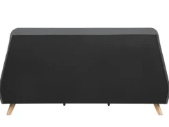 Polsterbett Leinenoptik Grau Lattenrost 180 X 200 Cm Vienne