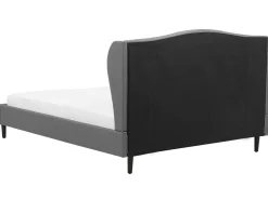 Polsterbett Leinenoptik Grau Lattenrost 180 X 200 Cm Colmar