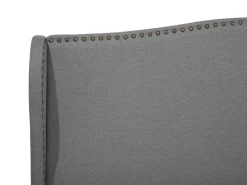 Polsterbett Leinenoptik Grau Lattenrost 180 X 200 Cm Colmar