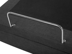Polsterbett Leinenoptik Grau Elektrisch Verstellbar 90 X 200 Cm Duke