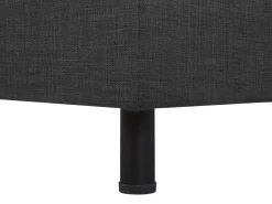 Polsterbett Leinenoptik Grau Elektrisch Verstellbar 90 X 200 Cm Duke